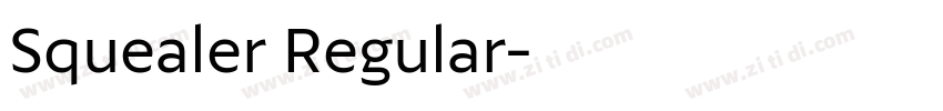 Squealer Regular字体转换